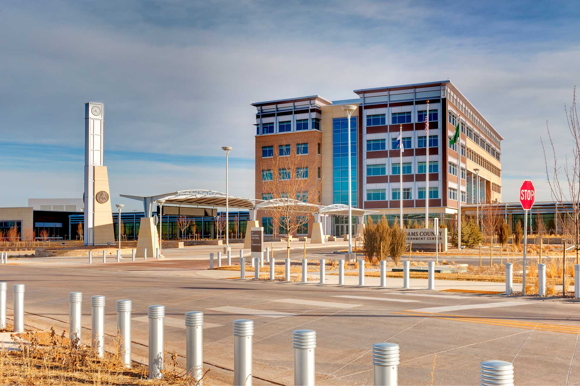 Adams County Government Center Exterior in Brighton Colorado