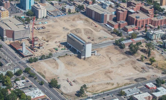 9th and Colorado Development Construction Aerial View