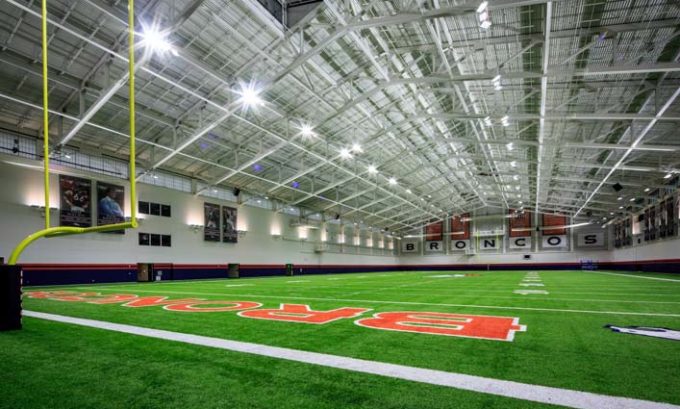 Broncos Indoor Practice Field Renovation Interior