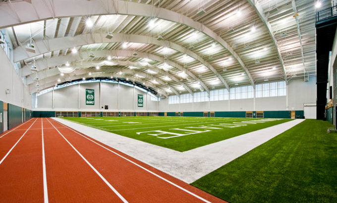 Sustainable Building CSU Indoor Practice Facility Field and Track