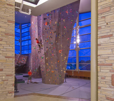 LEED Certified CSU Recreation Center Climbing Wall