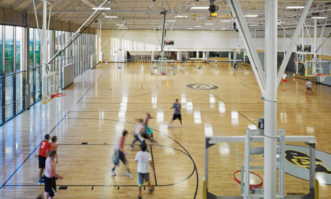 CU Boulder Recreation Center Basketball Courts Renovation