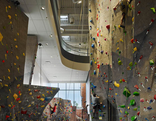 CU Boulder Recreation Center Rock Climbing Wall Renovation