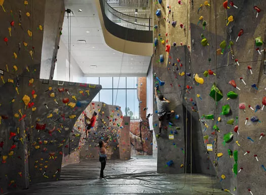 CU Boulder Recreation Center Rock Climbing Wall Renovation