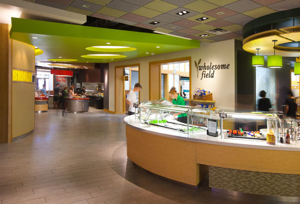 Food court inside CU Boulder Center for Community