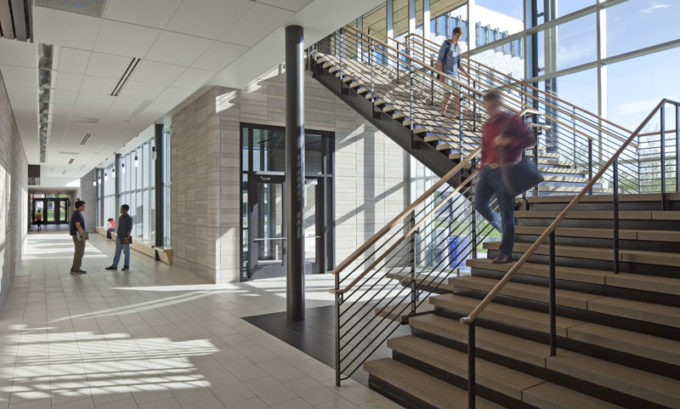 University of Colorado Denver Student Commons Building stairs