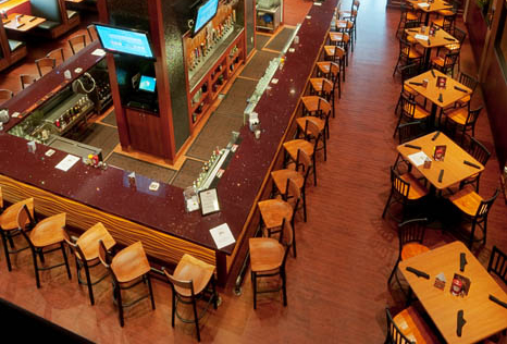 Celebrity Lanes Indoor Restaurant by Saunders Construction Company