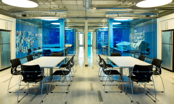 LEED Certified Denver Art Museum Office Building Break Room