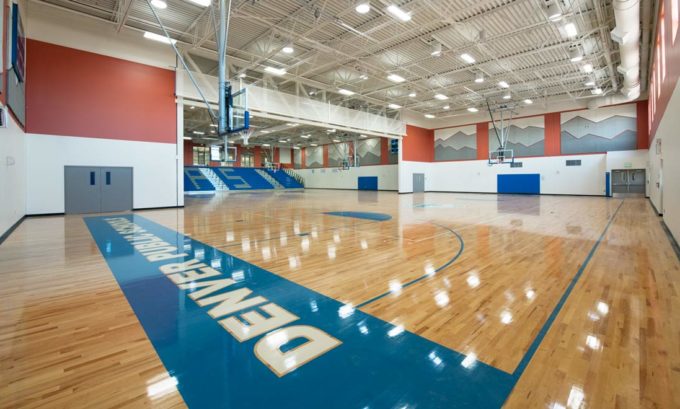 LEED Certified Dr Evie Garrett Campus Basketball Court