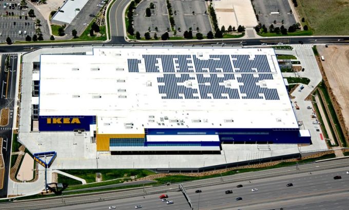IKEA Sustainable Building Aerial View
