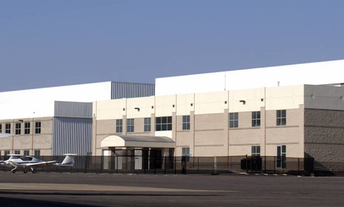 JVB Aviation Hangar Exterior View of Building