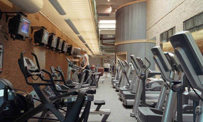 Lone Tree Recreation Center Cardio Room by Saunders Construction