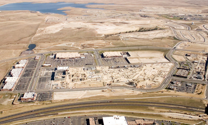 Construction of Southlands Mall in Aurora, Colorado