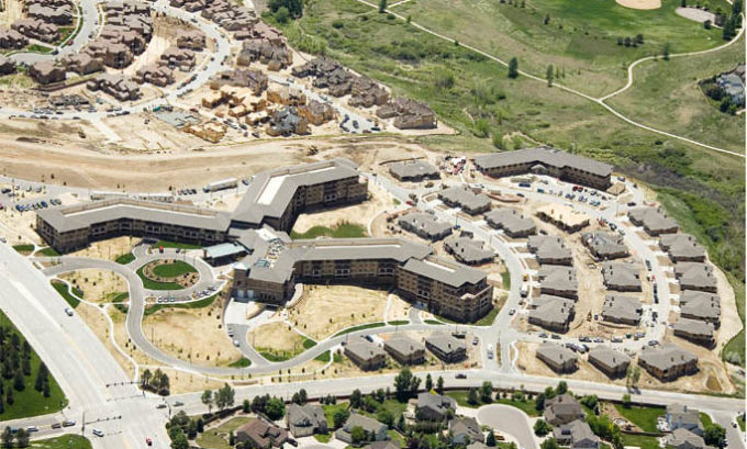 Vi Senior Living Building Aerial View