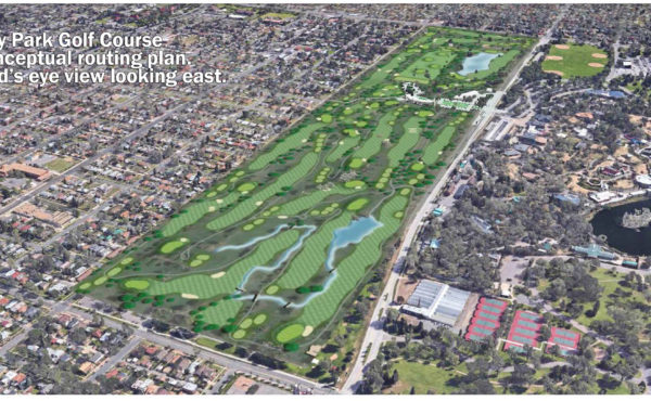 City Park Golf Course conceptual routing plan