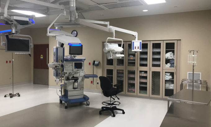 Porter Adventist renovated surgical room