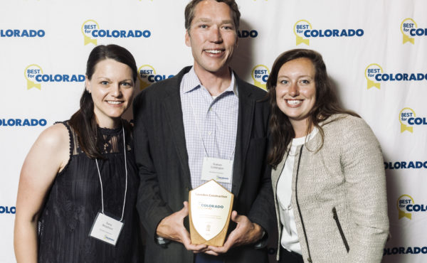 Javier Alvarez receiving award at Best for Colorado