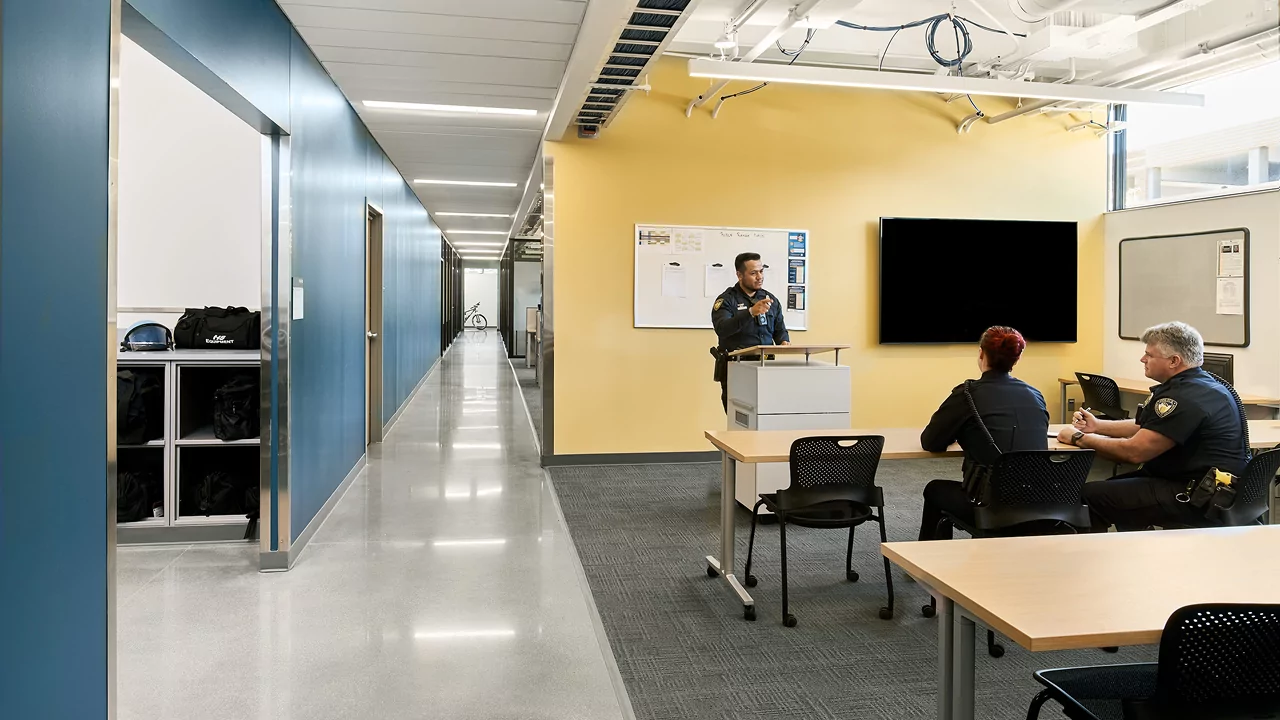CU Anschutz Medical Campus Safety and Preparedness Facility meeting room