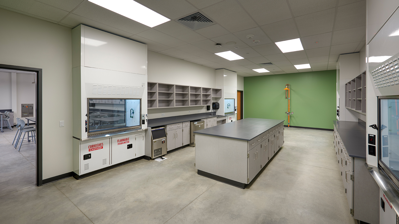 Regis Jesuit High School Science classroom