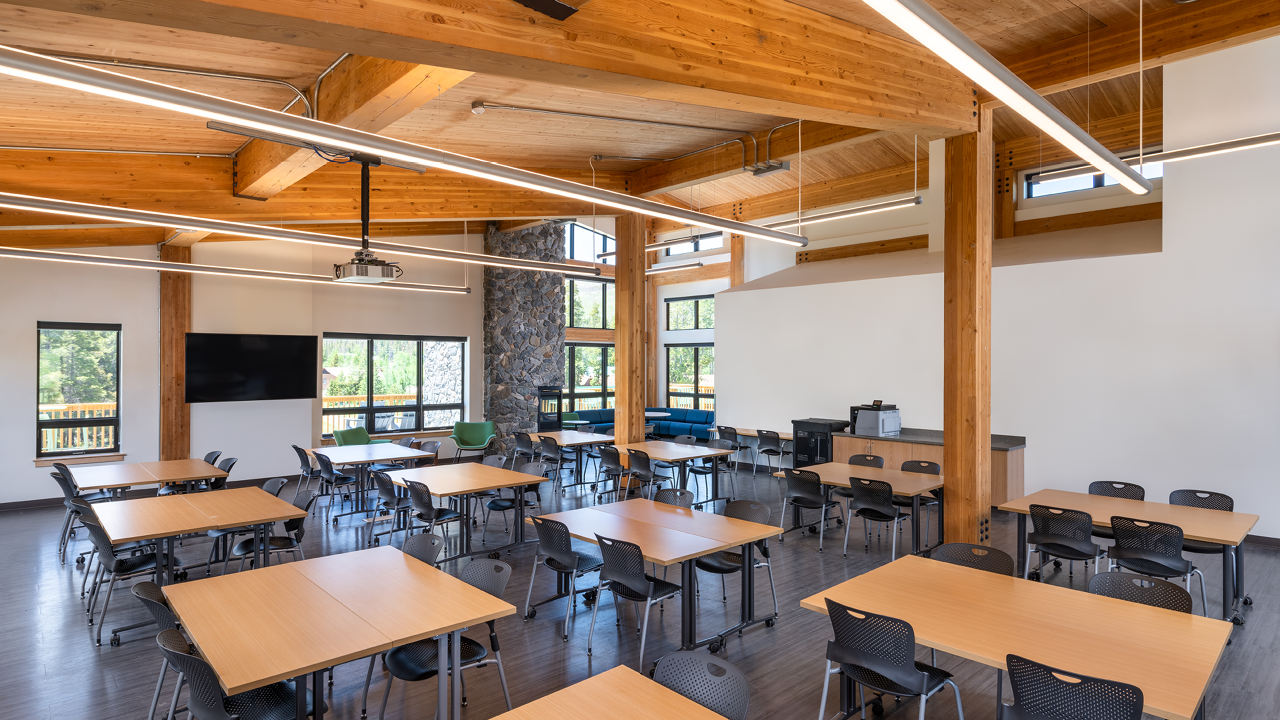 Colorado State University Mountain Campus Research and Education Building interior