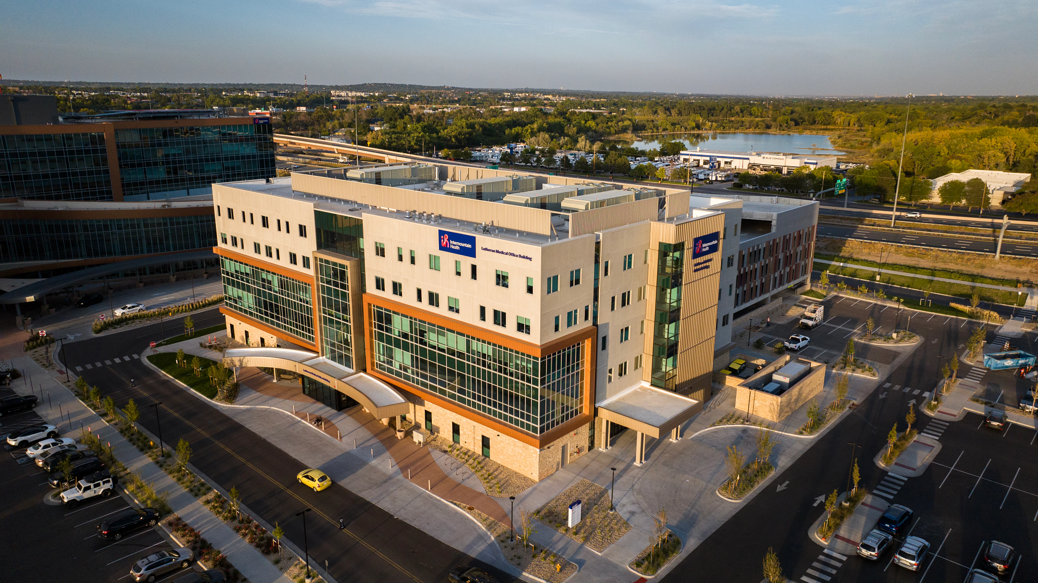 intermountain Health Medical Office Building at Lutheran Medical Center in Wheat Ridge - Aerial Exterior